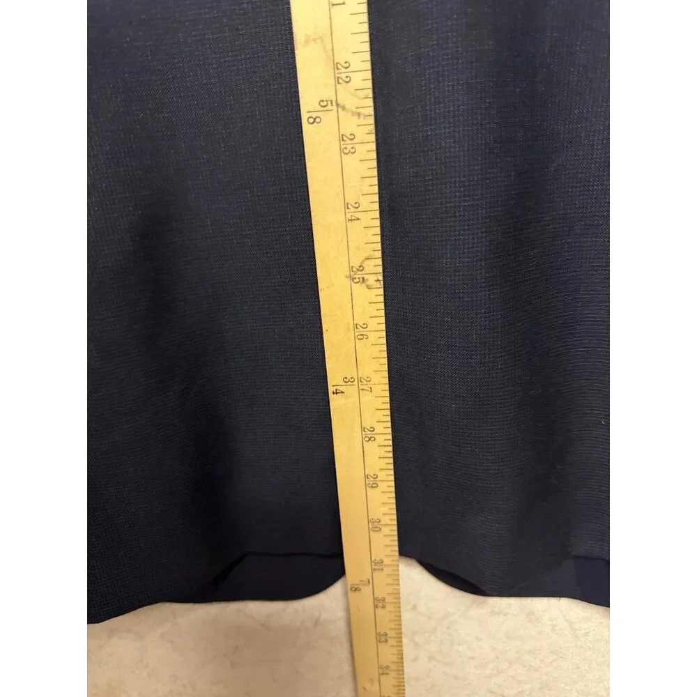 Hickey Freeman Milburn II Men's Blazer 100% Wool Black Fully Lined Pockets 44R